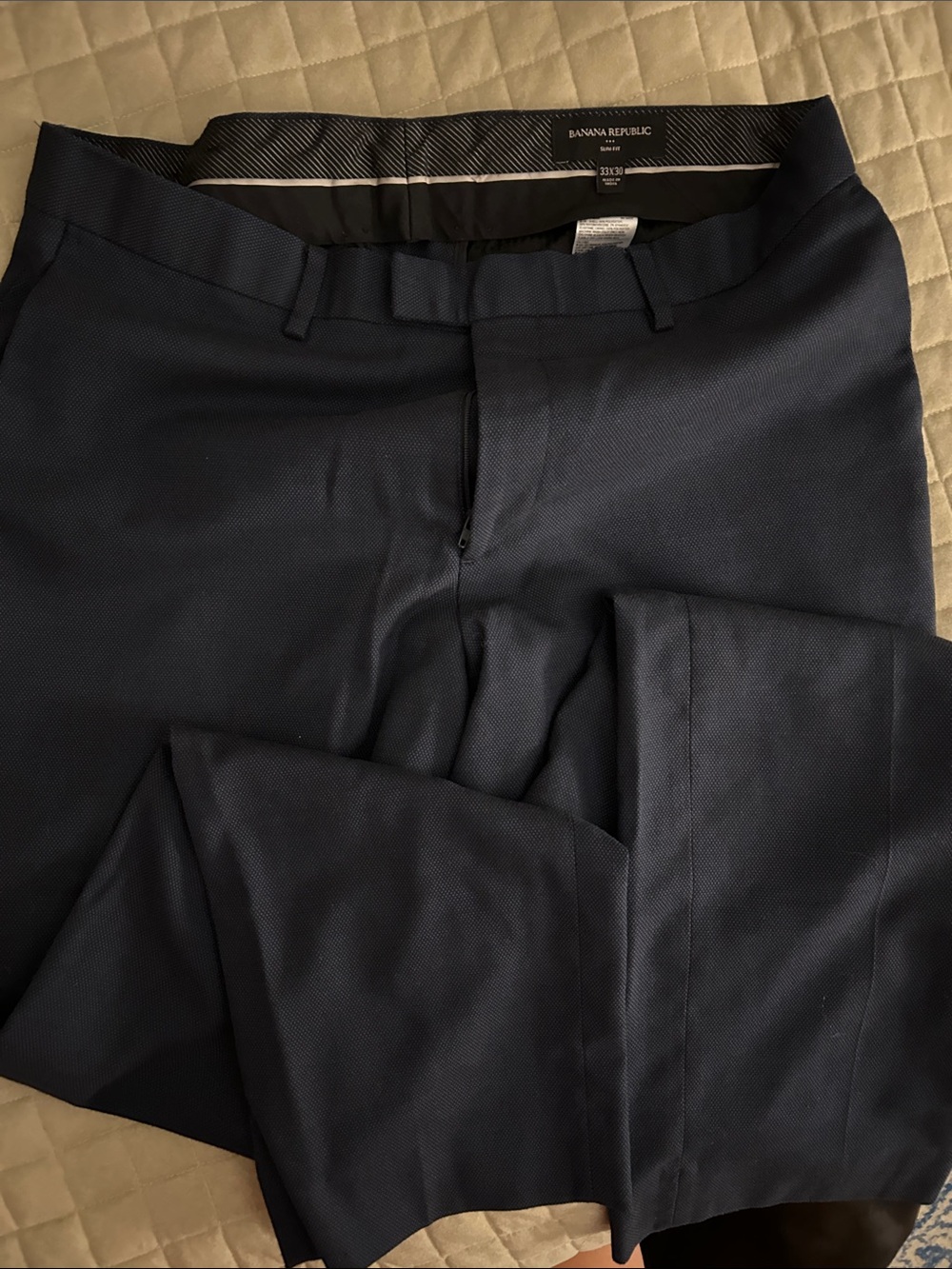 Banana Republic Men's Dark Navy Dress Pants